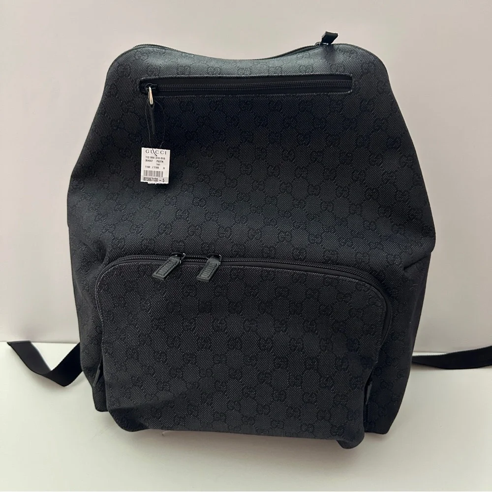BRAND NEW Gucci GG Black Canvas Men’s Backpack Large